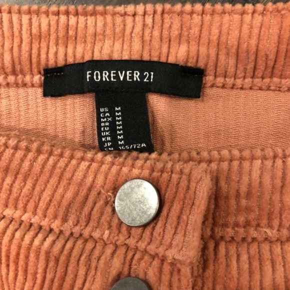 Orange Corduroy Skirt NWOT - Picture 2 of 3